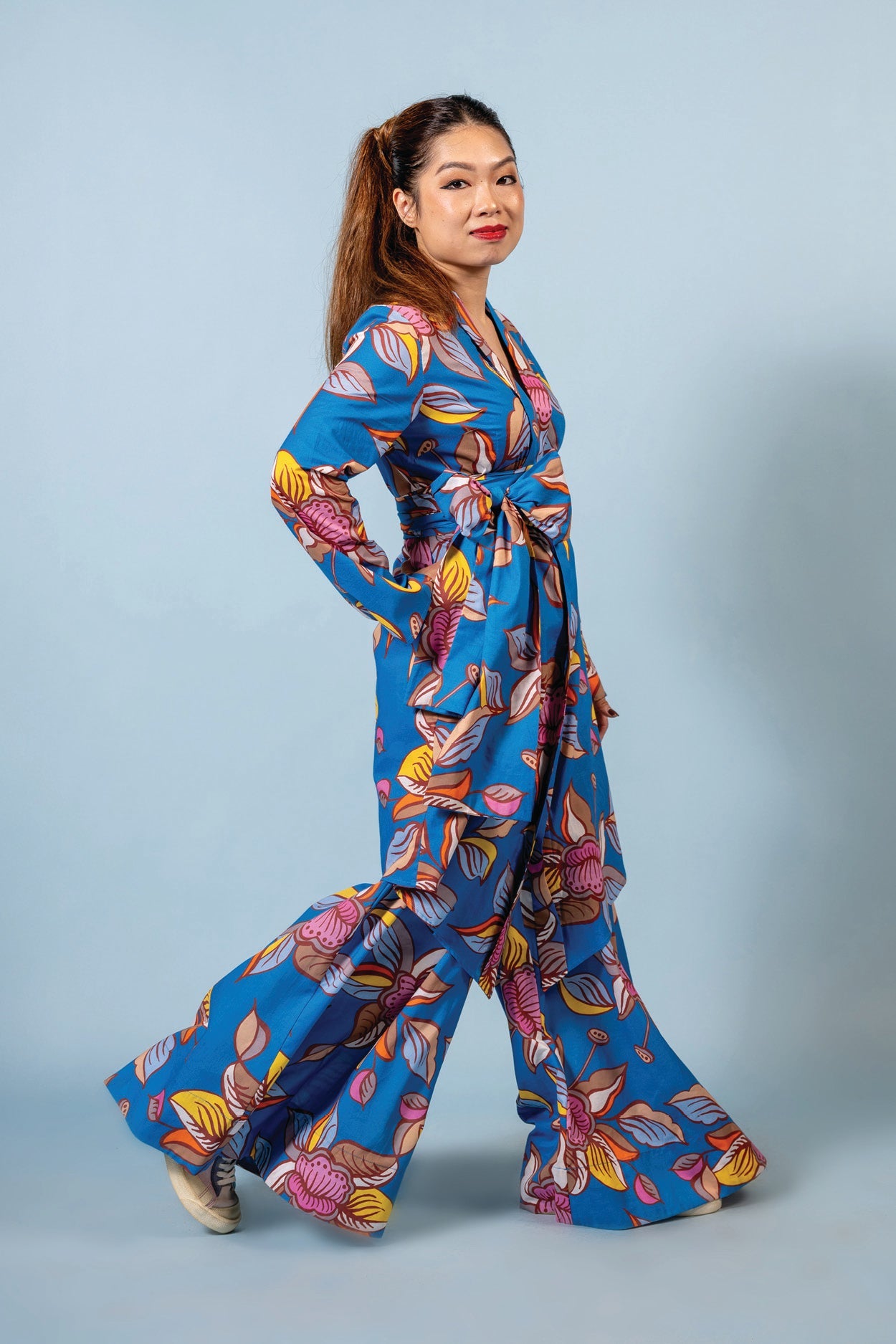 Who’s Wearing The Kebarung - Oolong Blue  (Top only)