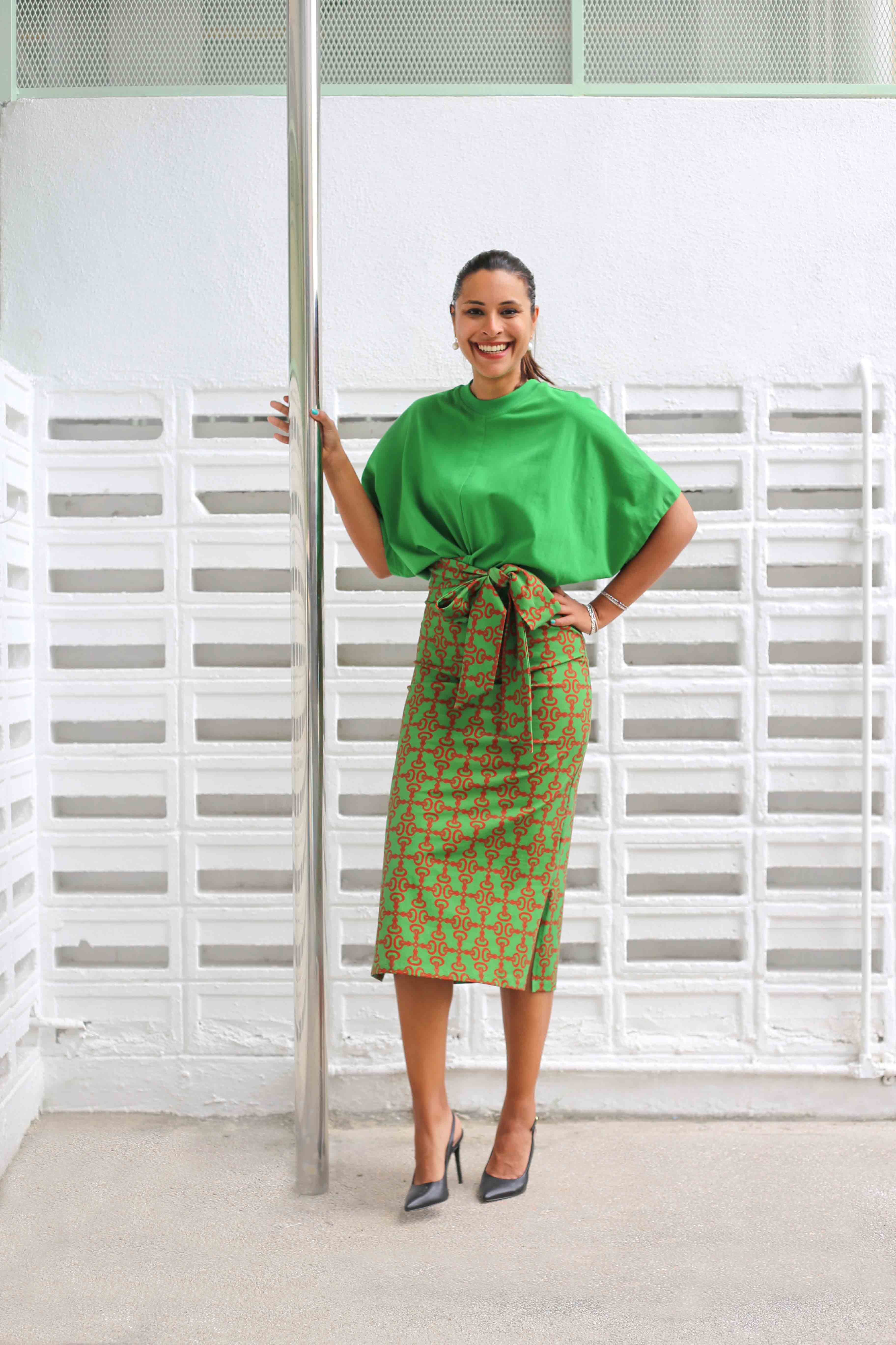 T-Shirt Dress - Crepe Ginger Coconut