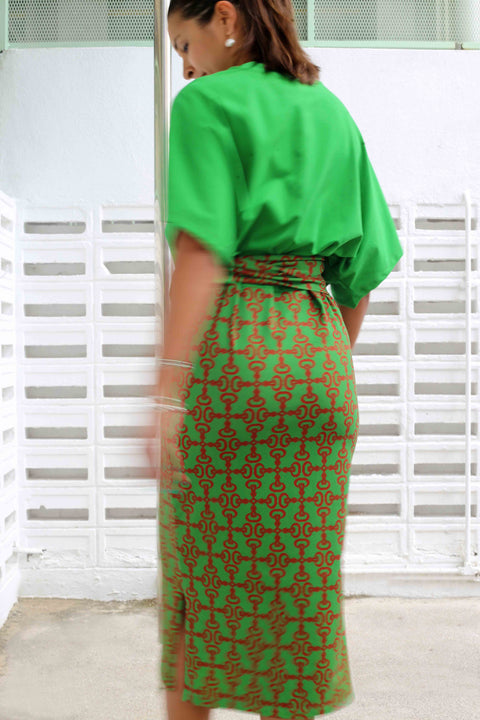 T-Shirt Dress - Crepe Ginger Coconut