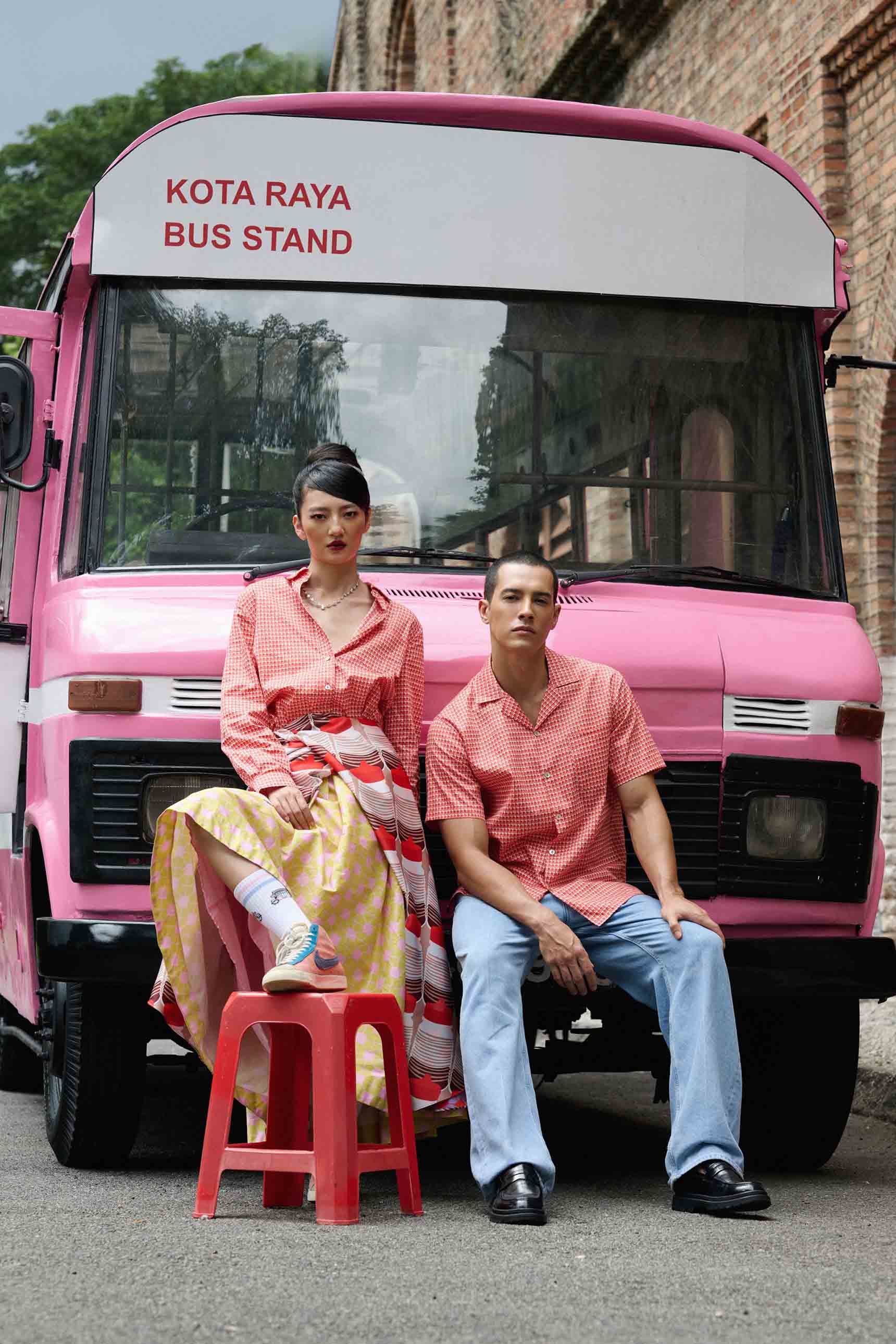 Classic Shirt Dress - Sila Duduk Red
