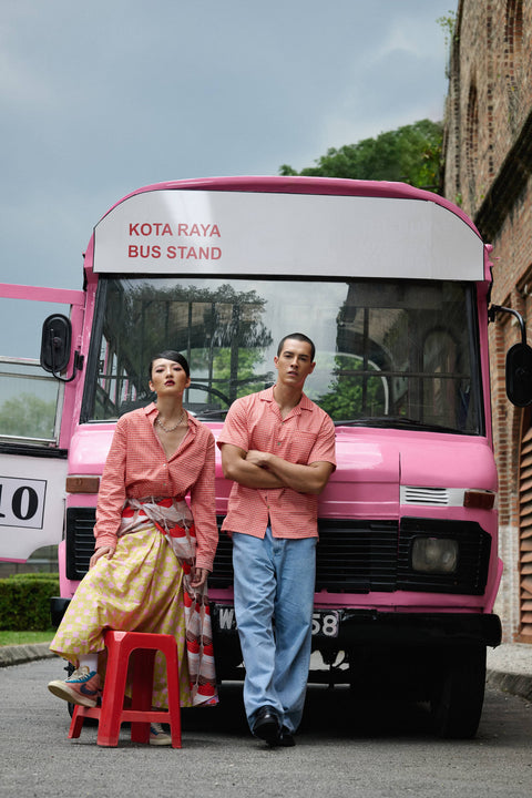 Wrap Skirt - Tapau Tiles Chilli Pepper