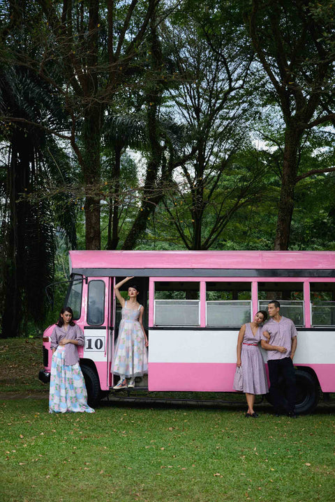 Show Time Dress - Bus Mini Pink