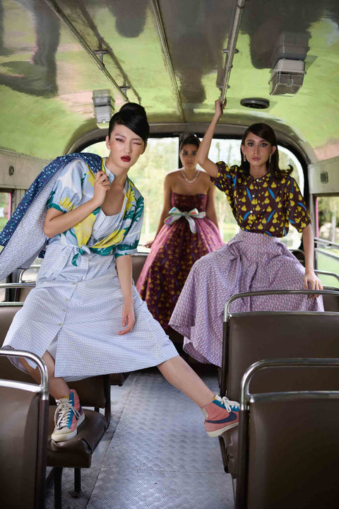 Zuzu Dress - Sila Duduk Blue