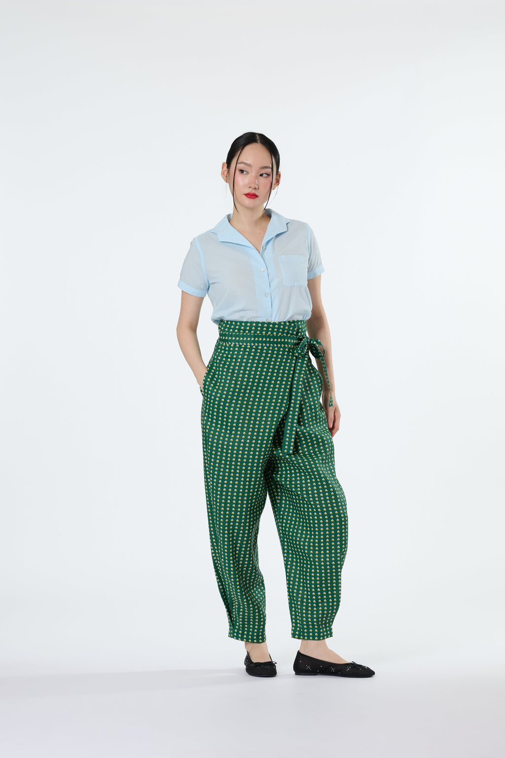 Narelle Trousers - I'm On Fire Green