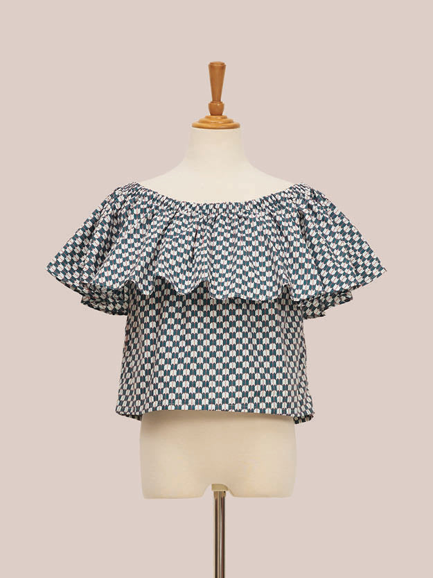 Ruffle Top - Tempting Tiles Dragonfly