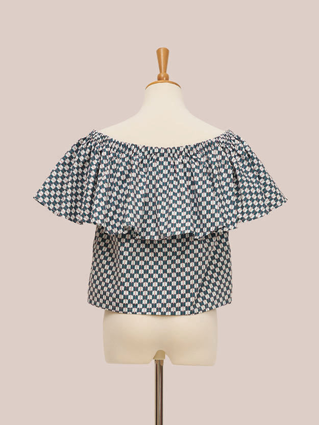 Ruffle Top - Tempting Tiles Dragonfly
