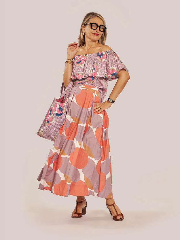Ruffle Top - Georgia Pink
