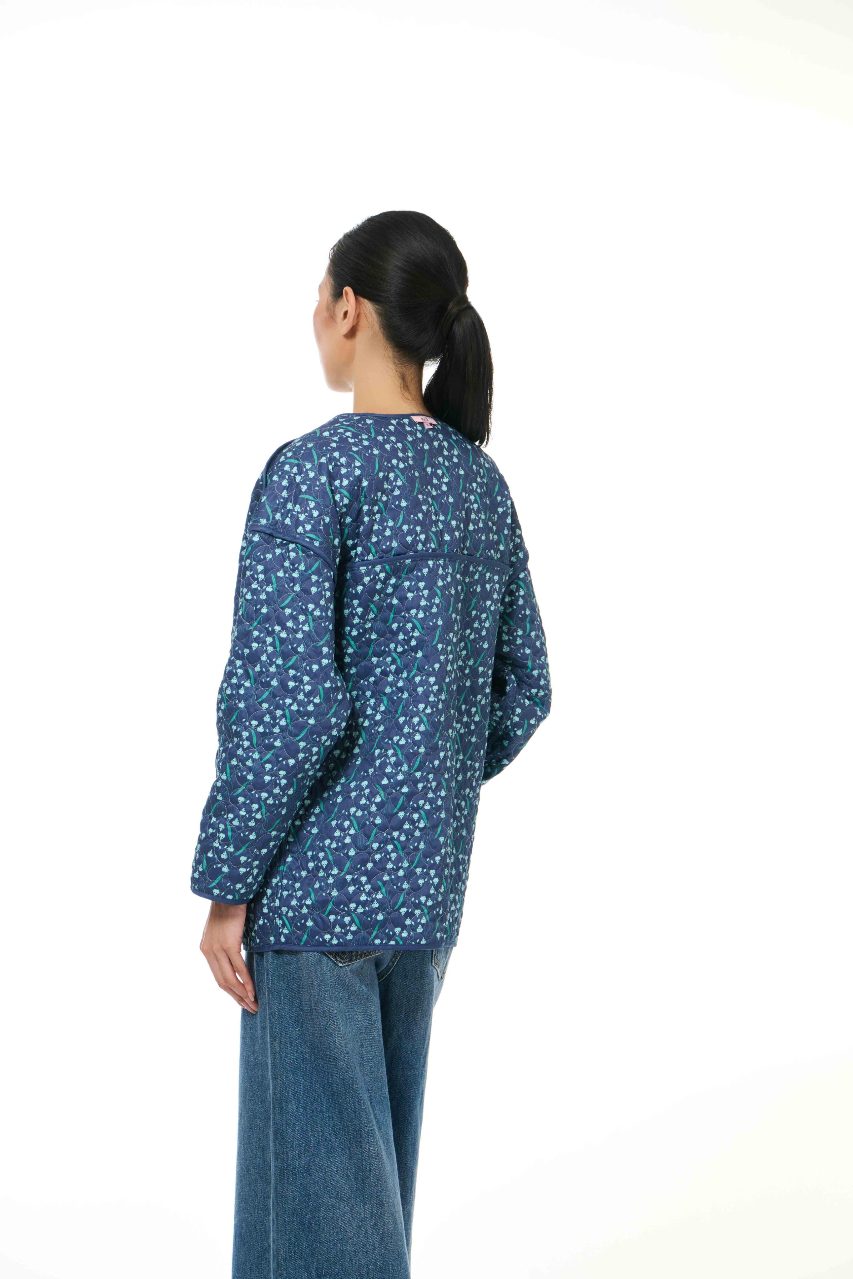 Reversible Vest - Dancing Lady Cobalt