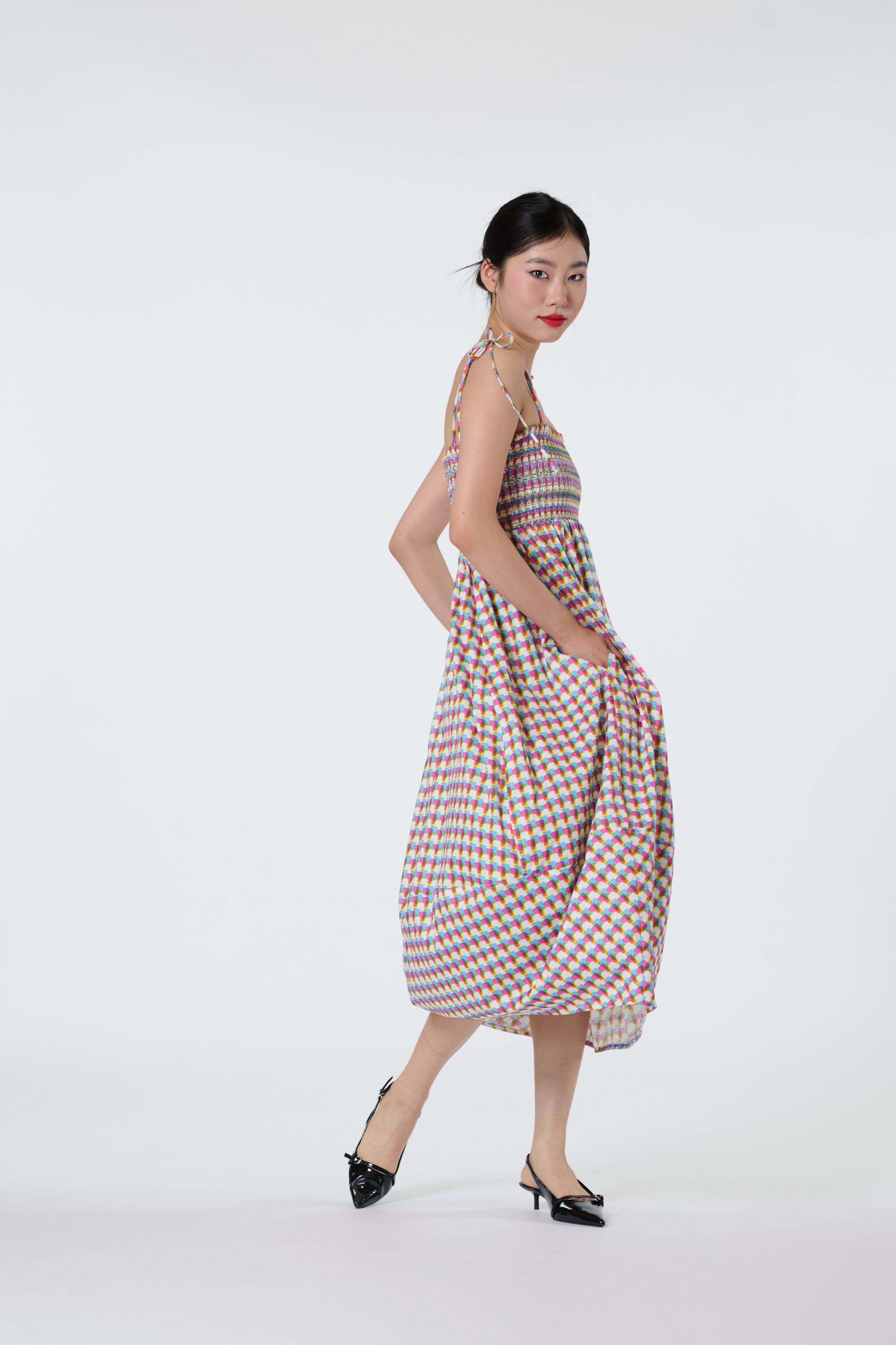 Smock Dress - Face & Grace Pink