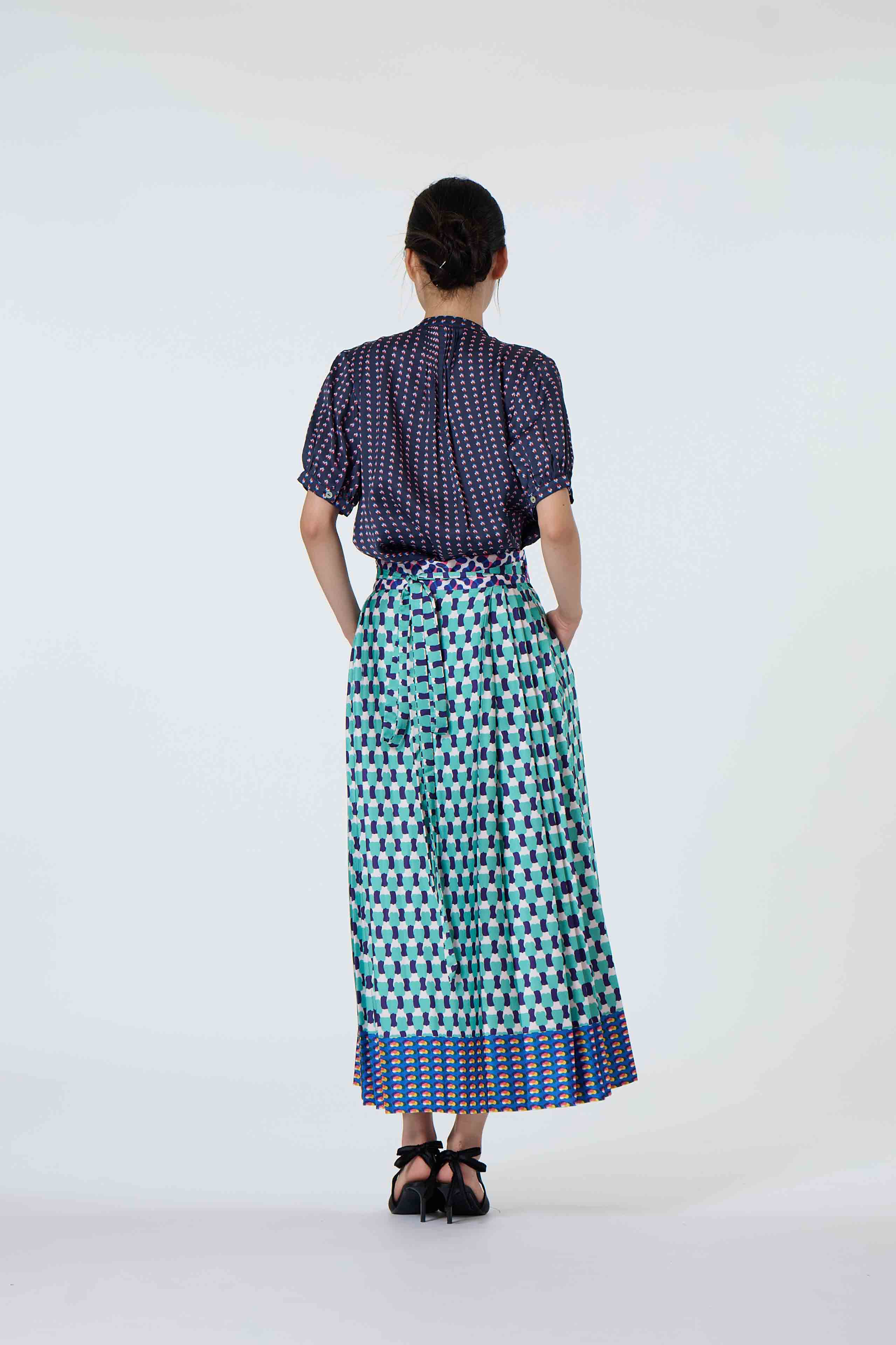 The Vase Skirt - Yellow Saraca