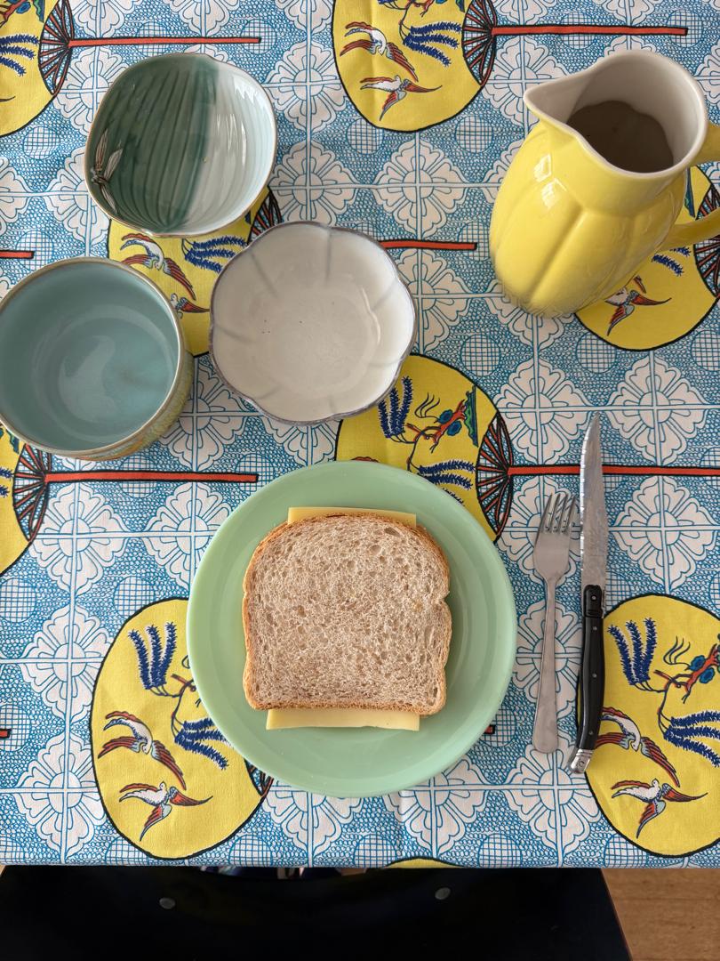 Square Table Cloth - Fan Yellow