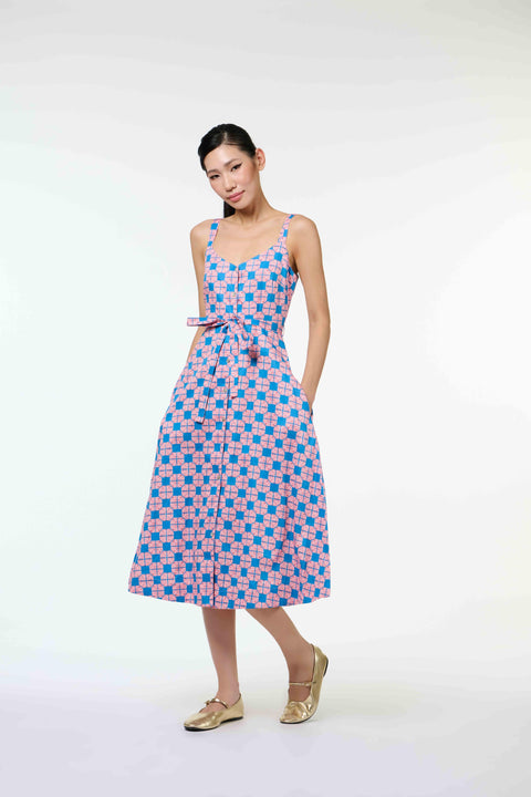 Zuzu Dress - Tapau Tile Pink