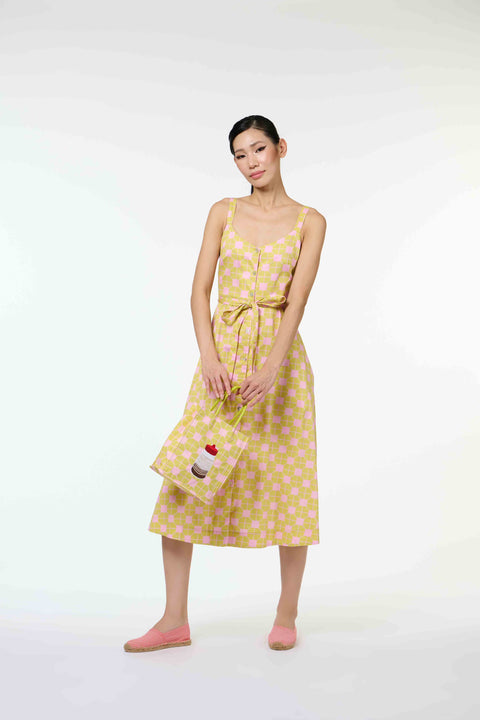 Zuzu Dress - Tapau Tile Lemons