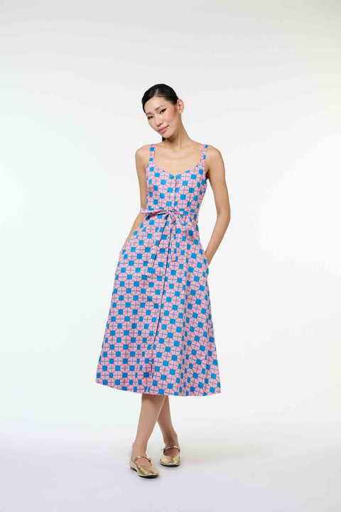 Zuzu Dress - Tapau Tile Pink