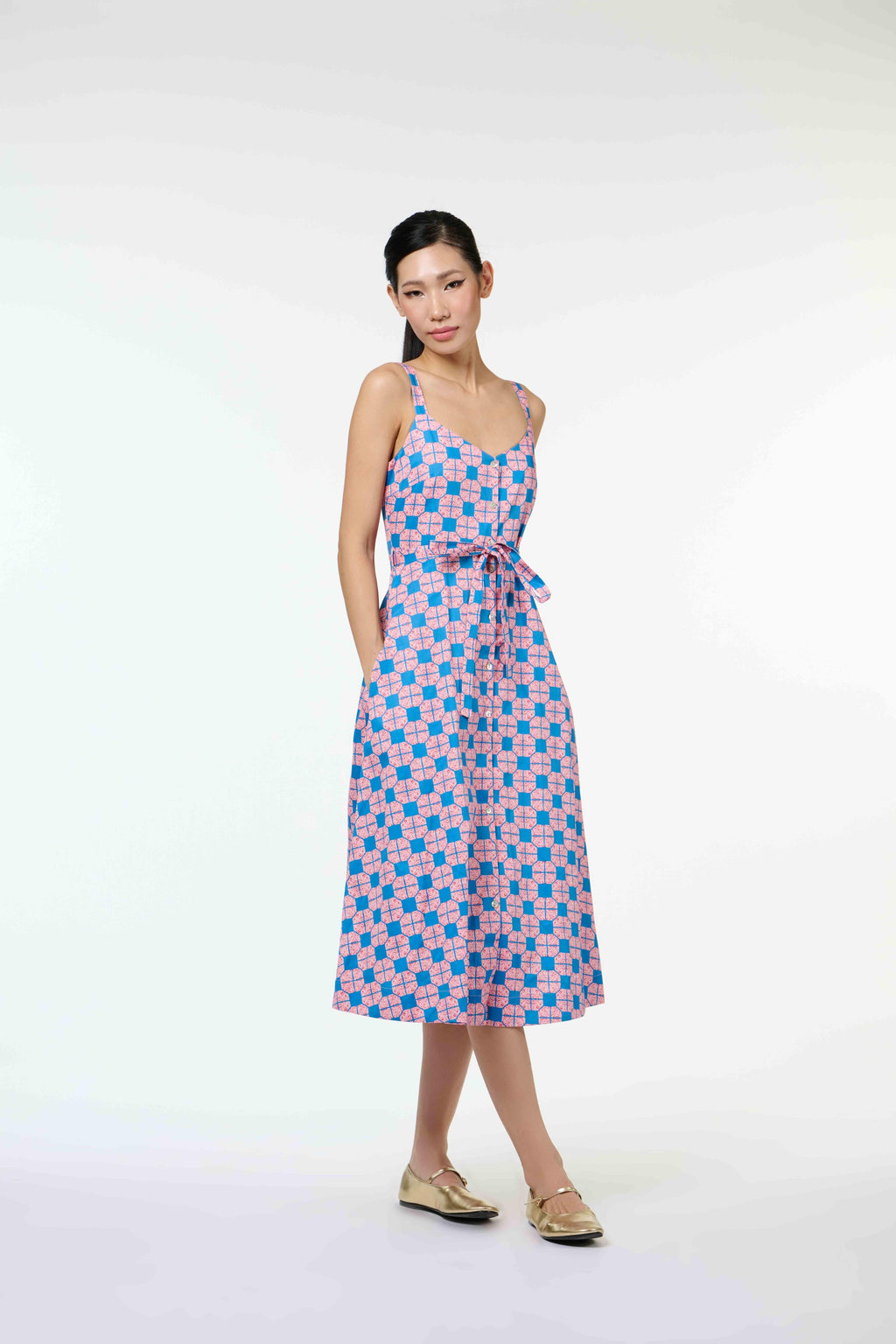 Zuzu Dress - Tapau Tile Pink