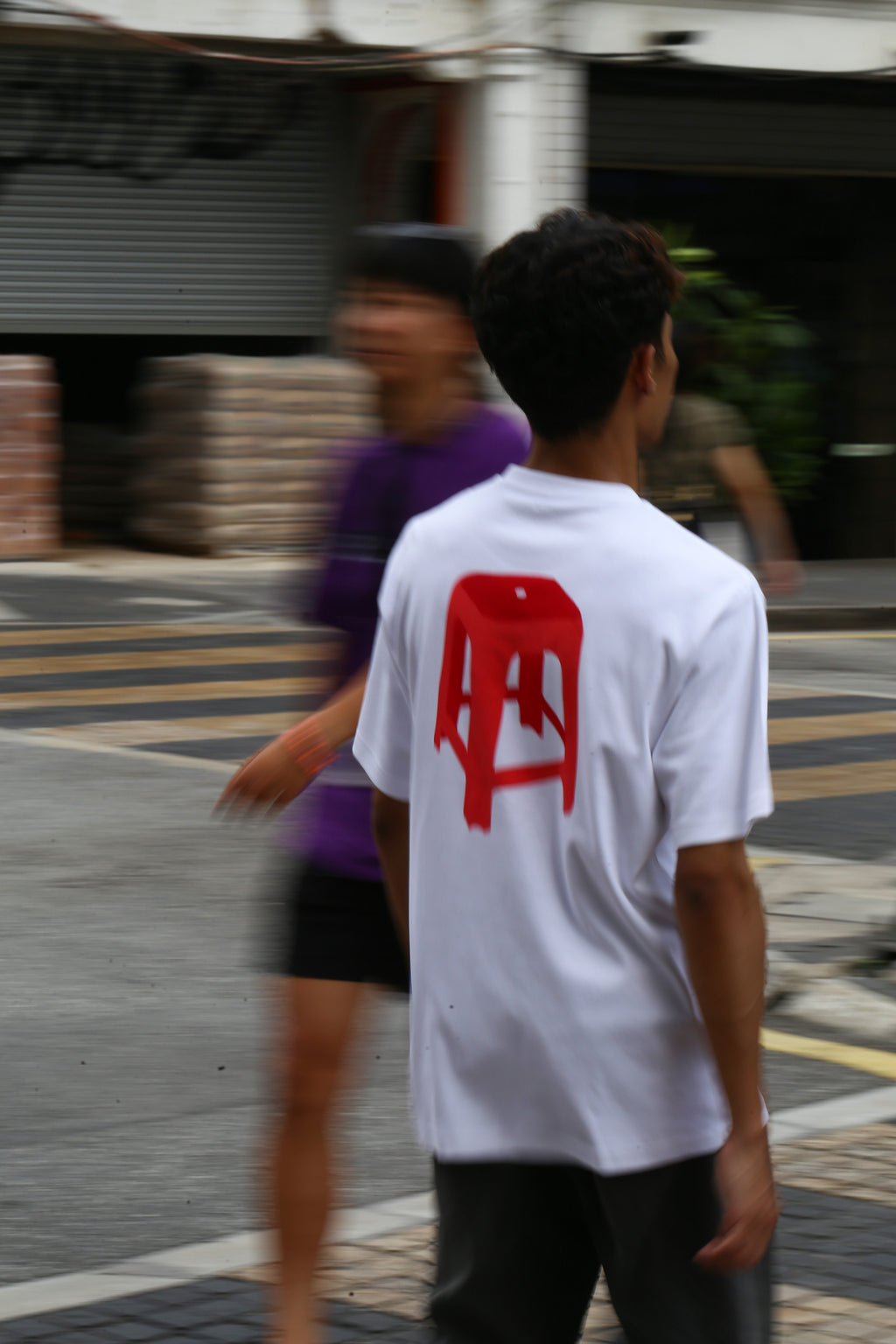 T-Shirt Sila Duduk Red - White