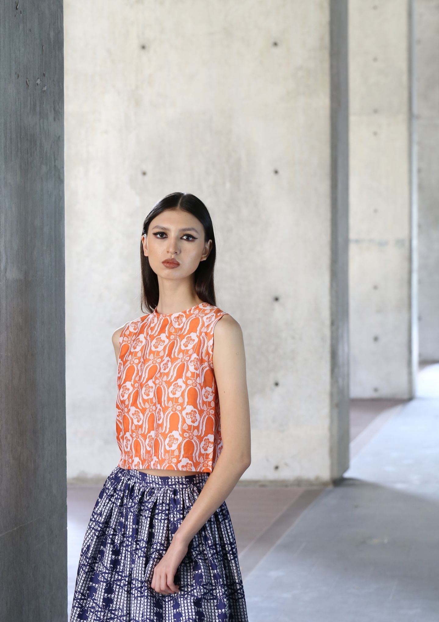 Jalan Jalan Skirt - Singapore Soul Blue