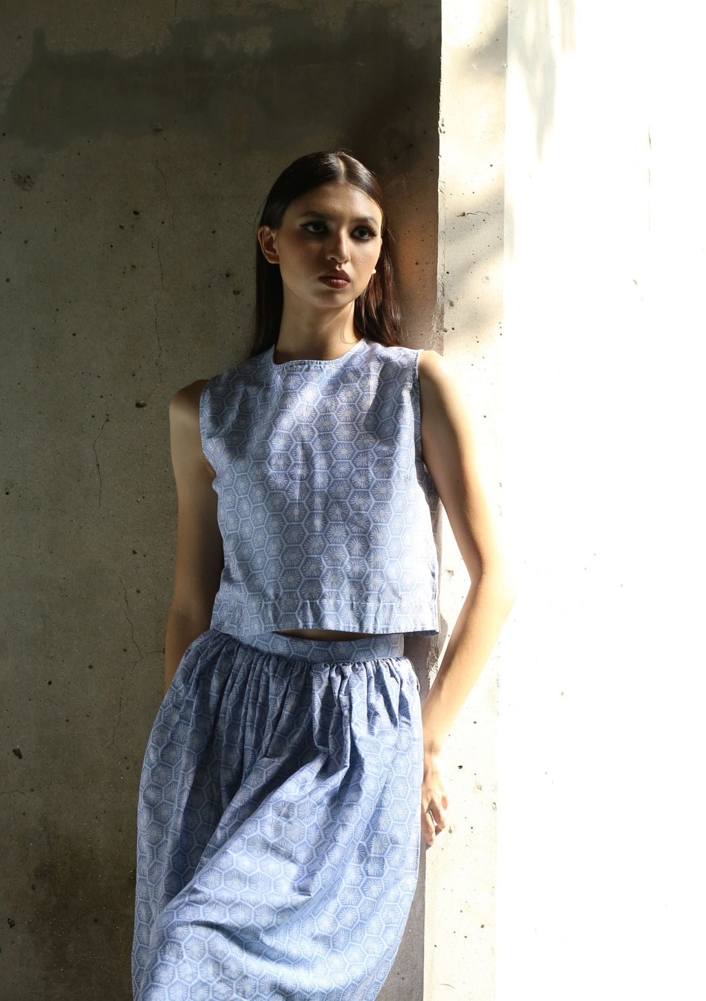 Jalan Jalan Skirt - Willow Wishes Blue