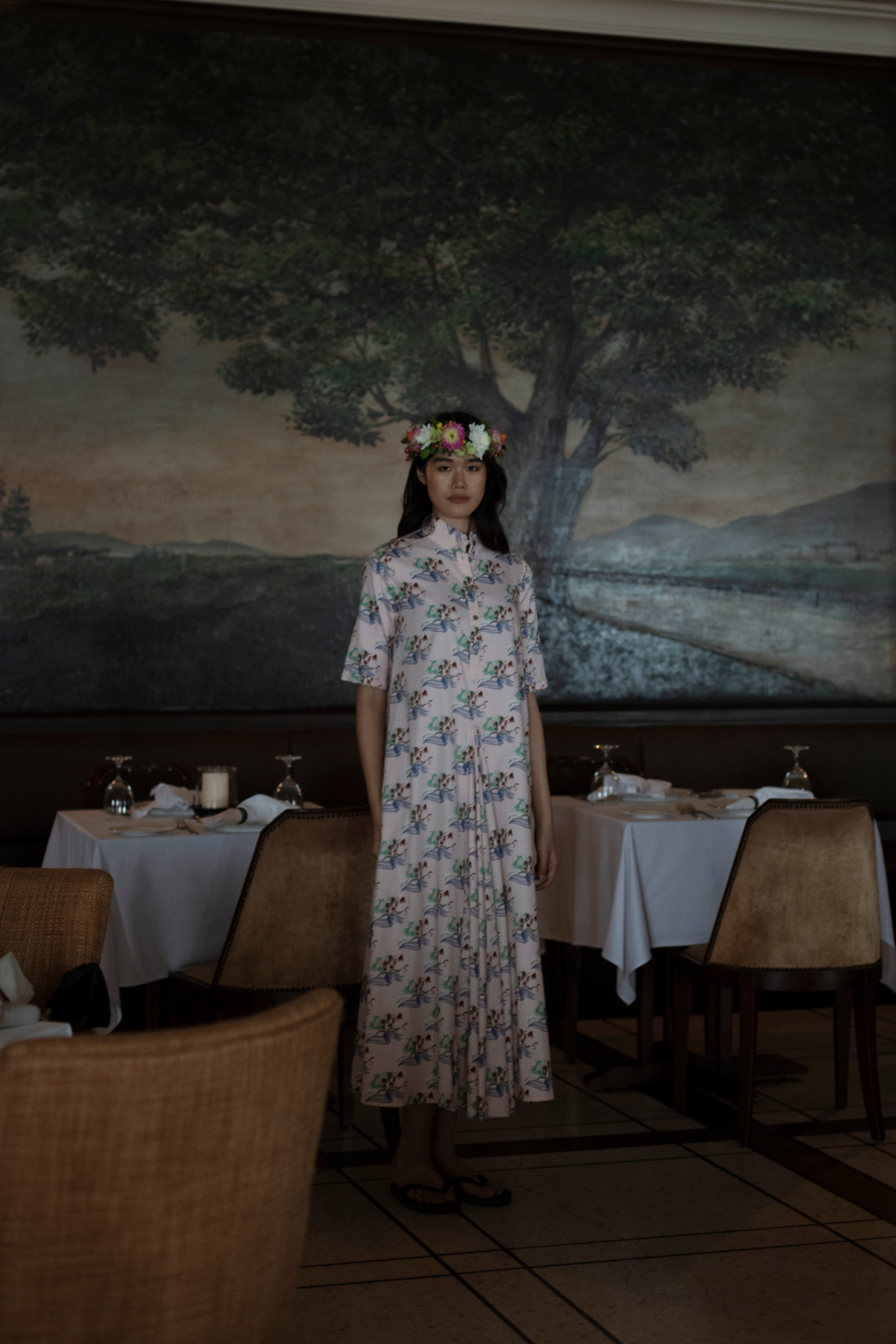 Maxi Dress - Bamboo Sticks
