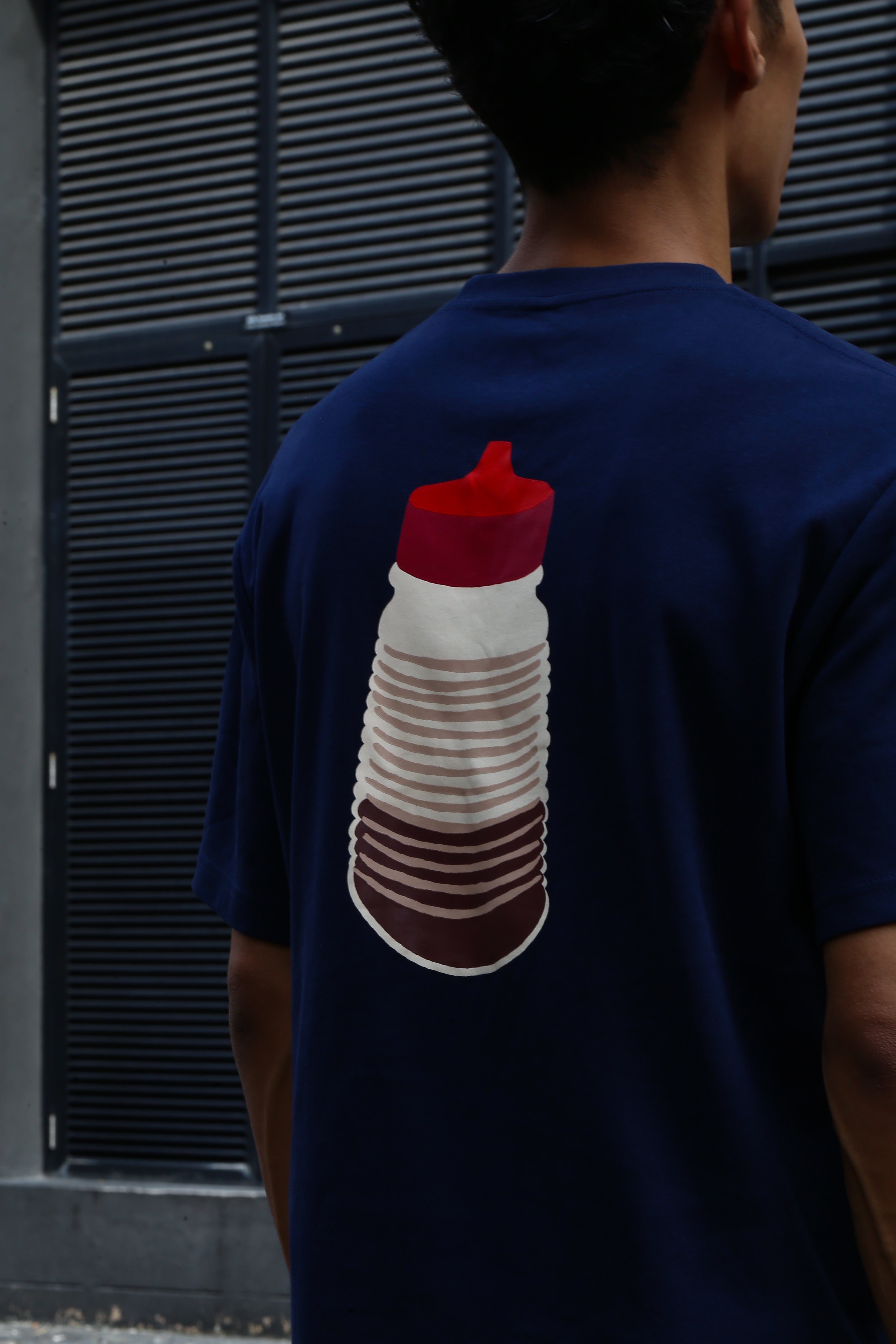 T-Shirt Red Soya - Navy Blue